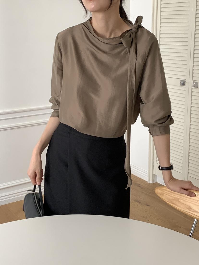 FRILL-T東大門㊣實拍女士新款熱賣25秋夏推薦人氣襯衫蕾絲衫FRILL-T襯衫/蕾絲衫