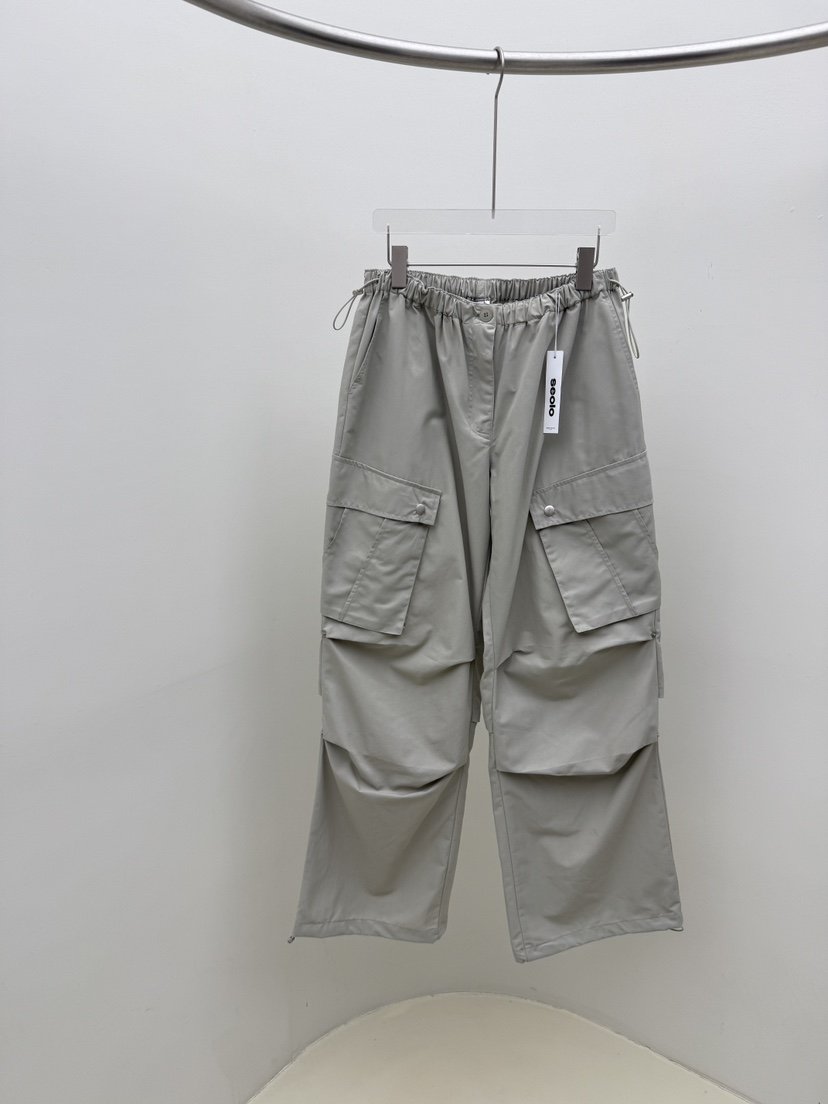 SEOLO東大門㊣實拍女裝新品時尚熱賣真品人氣休閑休閑褲口袋Seolo seoul休閑褲