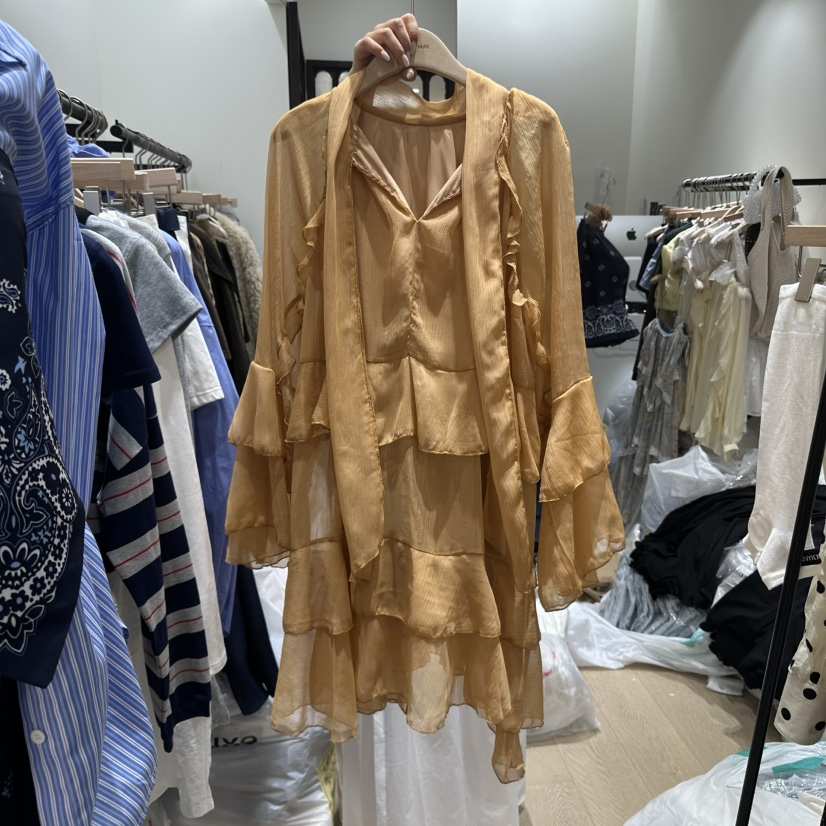THEMORYPARK韓國直郵㊣女士新品職業休閑推薦25秋夏熱賣連衣裙THE MORY PARK連衣裙