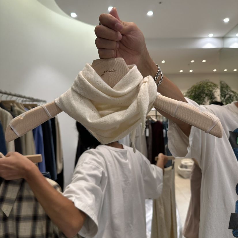 GRACIA韓國代購㊣女裝新品職業25秋夏時尚推薦圍巾披肩羊絨GRACIA圍巾/披肩