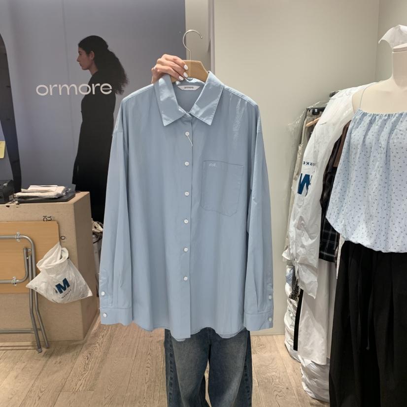ORMORE東大門㊣代購女士新品真品推薦25秋夏人氣襯衫蕾絲衫ORMORE襯衫/蕾絲衫