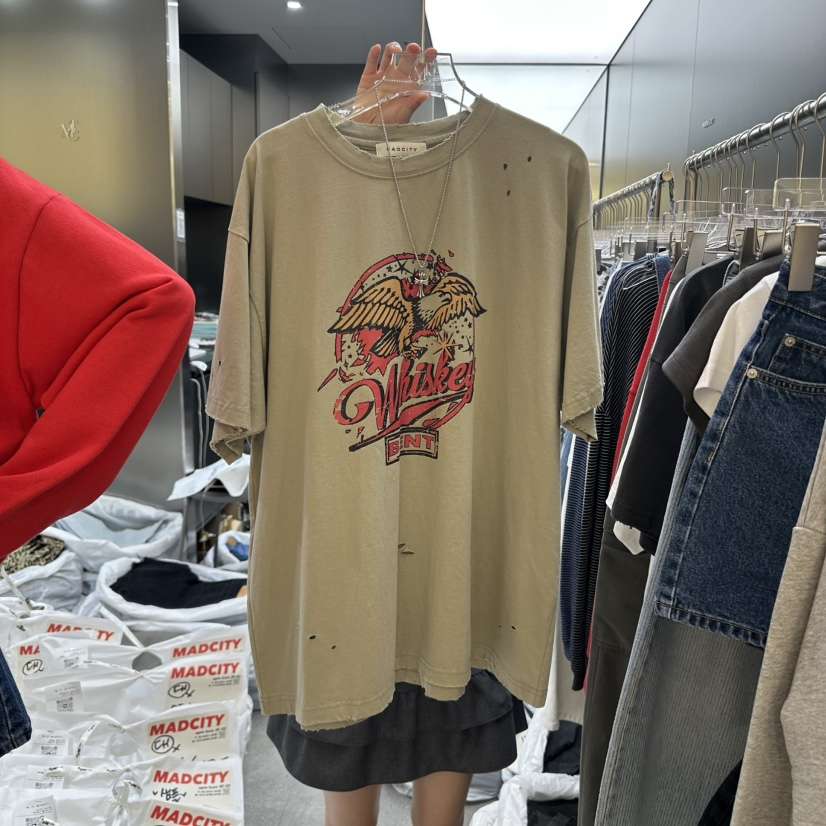 MADCITY韓國直郵㊣女士新品25秋夏推薦真品熱賣休閑時尚T恤MADCITYT恤
