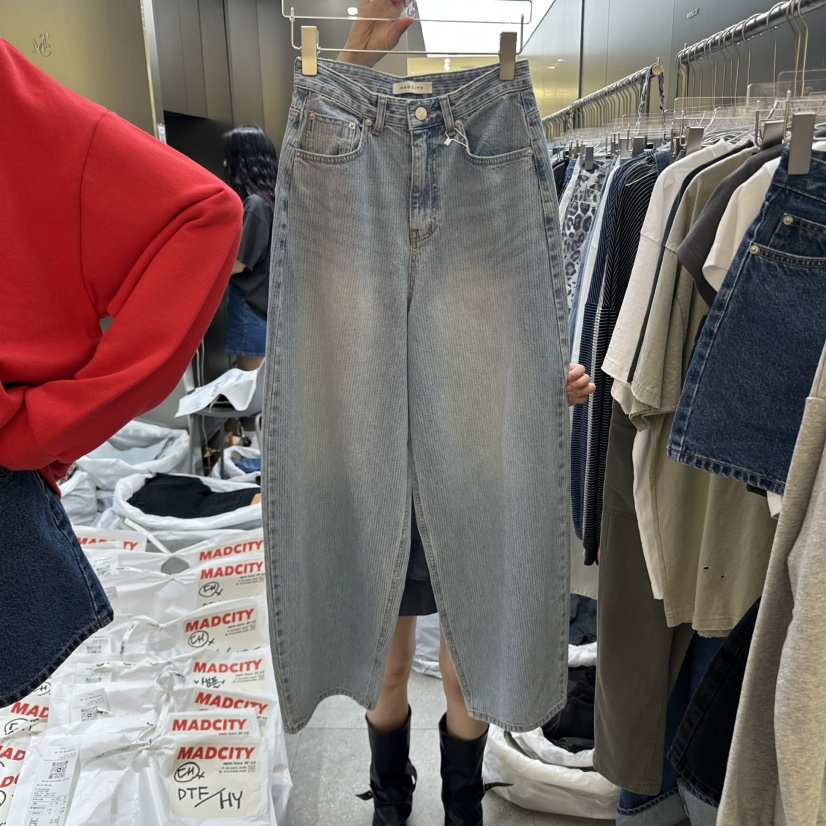MADCITY東大門㊣代購女裝新品25春夏休閑人氣職業熱賣牛仔褲MADCITY牛仔褲