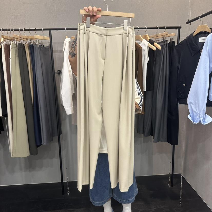 FLAMME TOIT韓國直郵㊣女裝新品25春夏推薦職業休閑褲紐扣FLAMME TOIT休閑褲