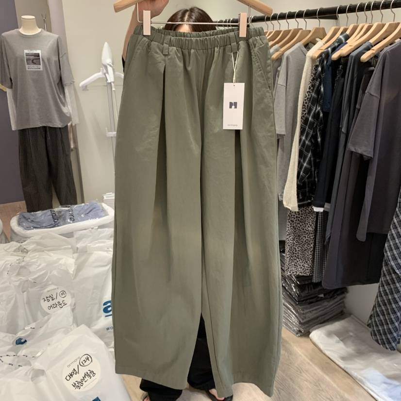 ORMORE韓國代購㊣女裝新品25秋冬時尚真品人氣休閑褲不含腰帶ORMORE休閑褲