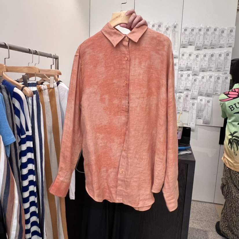 DOHWAJI東大門㊣代購女裝新品職業時尚休閑人氣襯衫蕾絲衫亞麻DOHWAJI襯衫/蕾絲衫