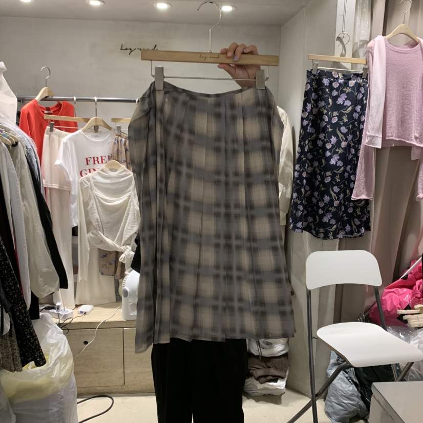 LOGROAD韓國直郵㊣女裝新款職業推薦熱賣休閑真品半身裙中短裙LOG ROAD半身裙/中短裙