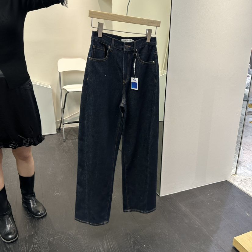 SALT BREAD東大門㊣實拍女裝新款熱賣時尚推薦真品職業牛仔褲SALT BREAD牛仔褲