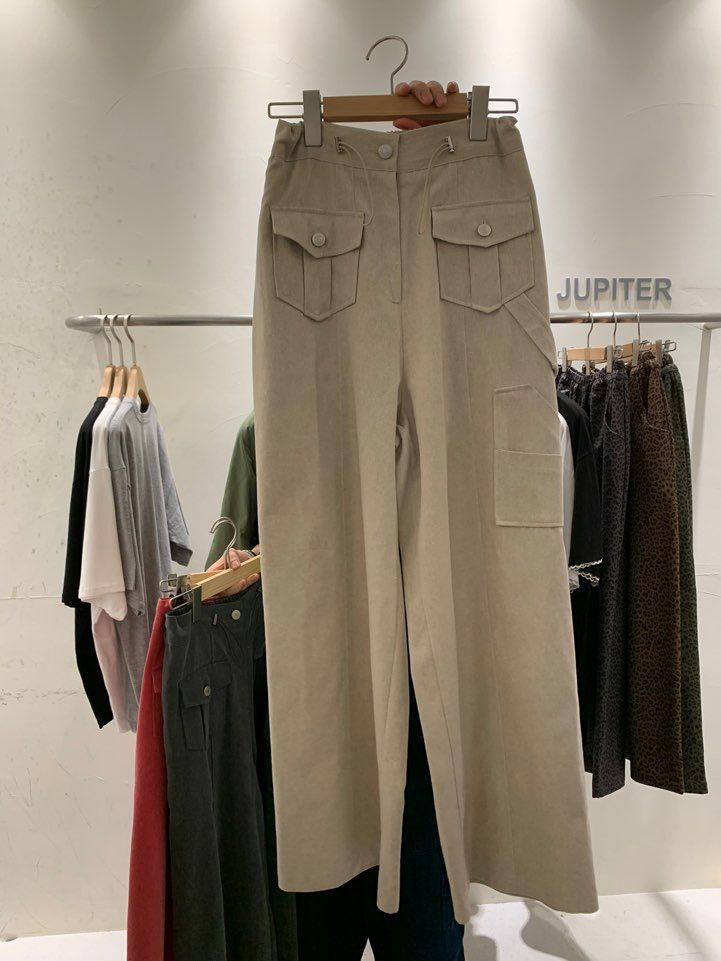 JUPITER東大門㊣直郵女士新品推薦熱賣25秋夏真品休閑褲口袋JUPITER休閑褲