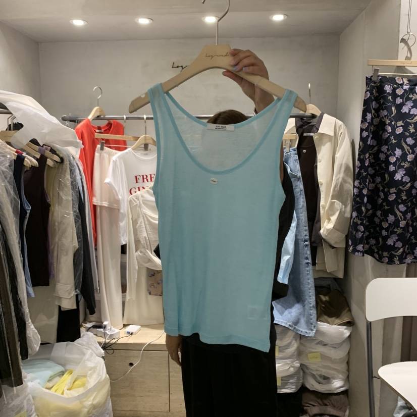 LOGROAD東大門㊣代購女裝新品職業25秋夏熱賣真品休閑吊帶背心LOG ROAD吊帶/背心