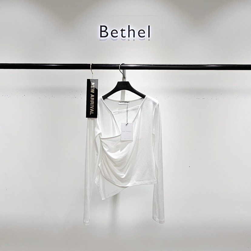 BETHEL東大門㊣實拍女裝新款25秋夏推薦真品休閑職業長袖T恤BETHEL長袖T恤