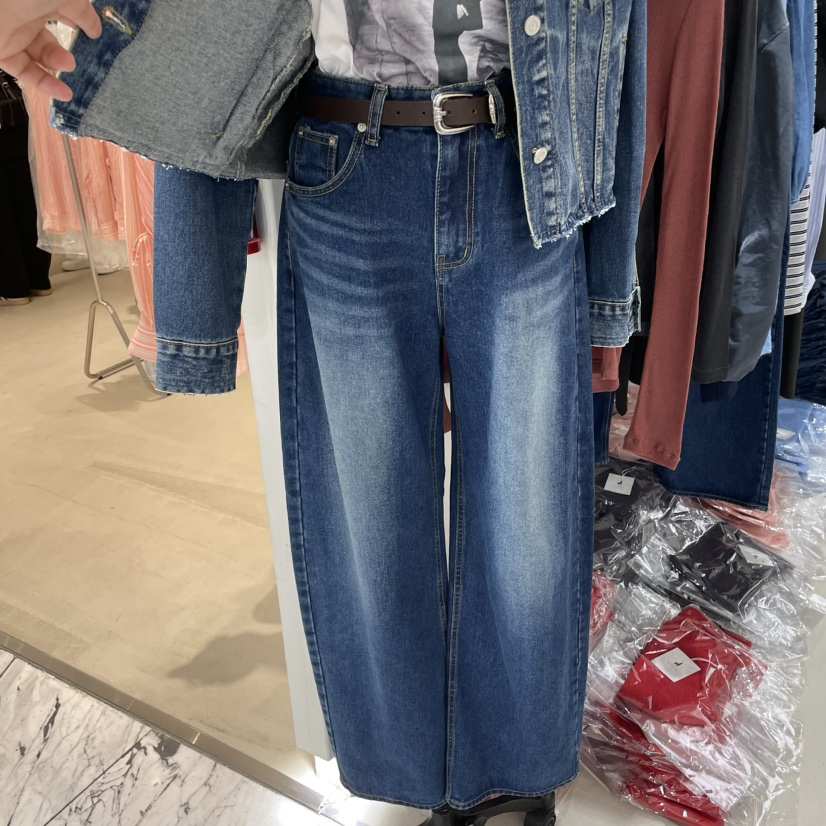 REPELLER東大門㊣代購女士新品25秋夏職業熱賣休閑推薦牛仔褲REPELLER牛仔褲