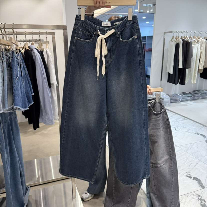 ACKER韓國代購㊣女士新品時尚推薦25秋夏人氣真品職業牛仔褲ACKER牛仔褲