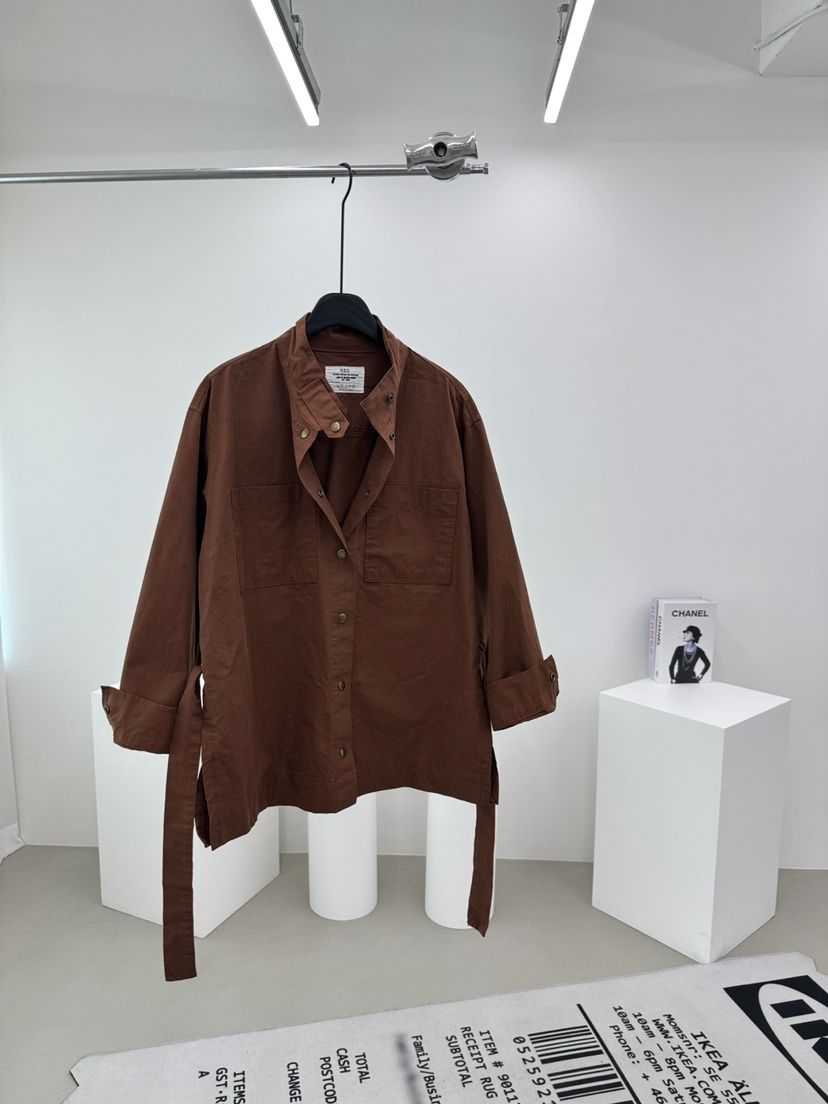 RED-A韓國代購㊣女士新品時尚25秋冬推薦休閑熱賣夾克含腰帶RED-A夾克