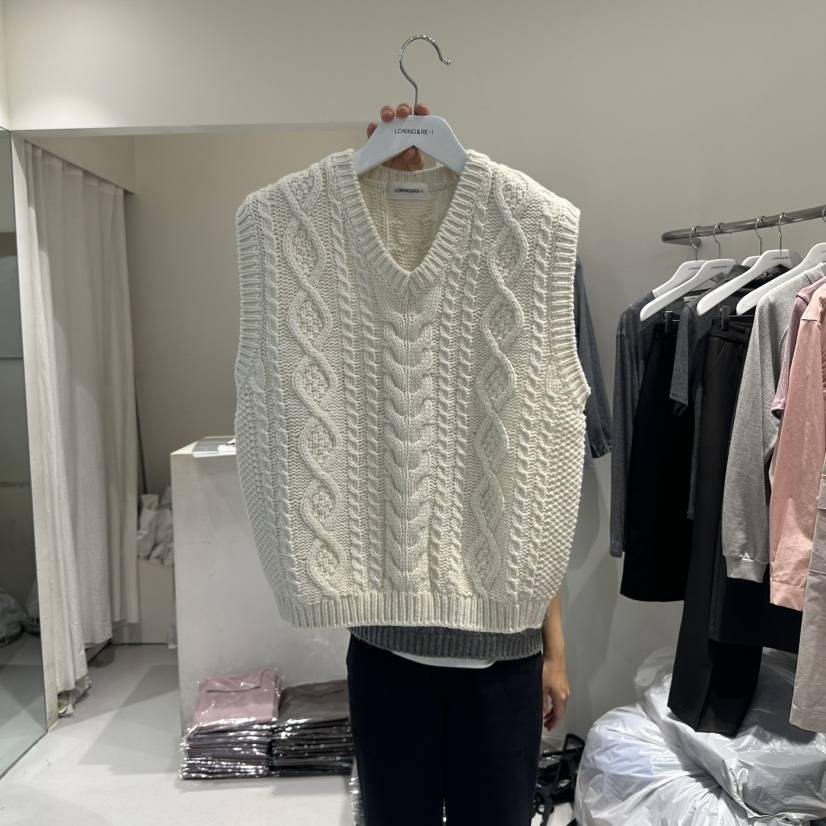 LORING RE I東大門㊣實拍女裝新品推薦職業休閑吊帶背心羊毛LORING RE-I/BARE吊帶/背心