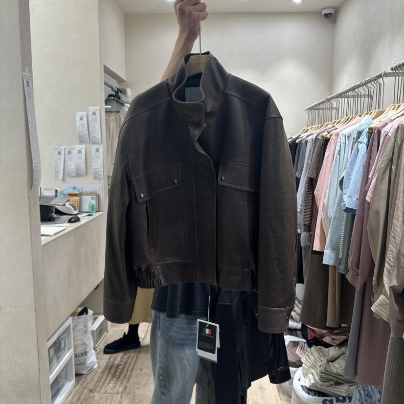 2ND GATE東大門㊣實拍女裝新品真品熱賣人氣休閑25秋冬皮衣皮革2ND GATE皮衣