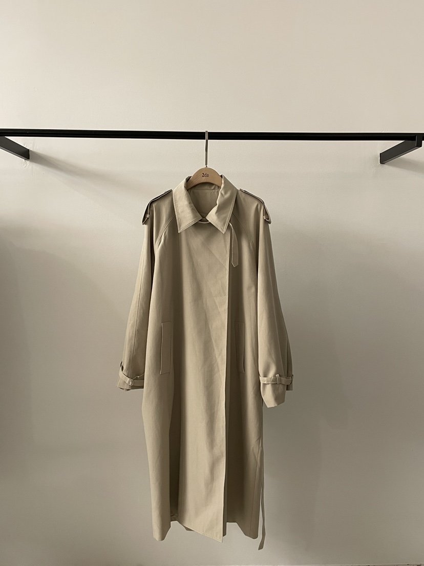 2DA/DARIMI-P韓國代購㊣女裝新品休閑職業長款風衣含腰帶2DA/DARIMI-P長款風衣