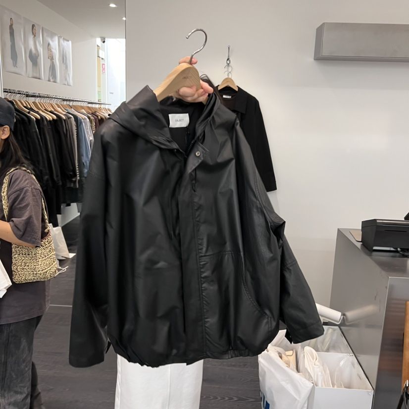 OBJECT東大門㊣實拍女士新品推薦人氣時尚休閑25秋冬熱賣夾克OBJECT夾克