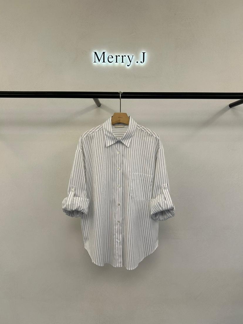 MERRY-J東大門㊣直郵女士新款25秋冬人氣真品休閑襯衫蕾絲衫MERRY-J襯衫/蕾絲衫
