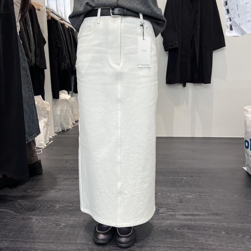 OBJECT韓國代購㊣女裝新品職業真品25秋冬時尚長裙不含腰帶OBJECT長裙