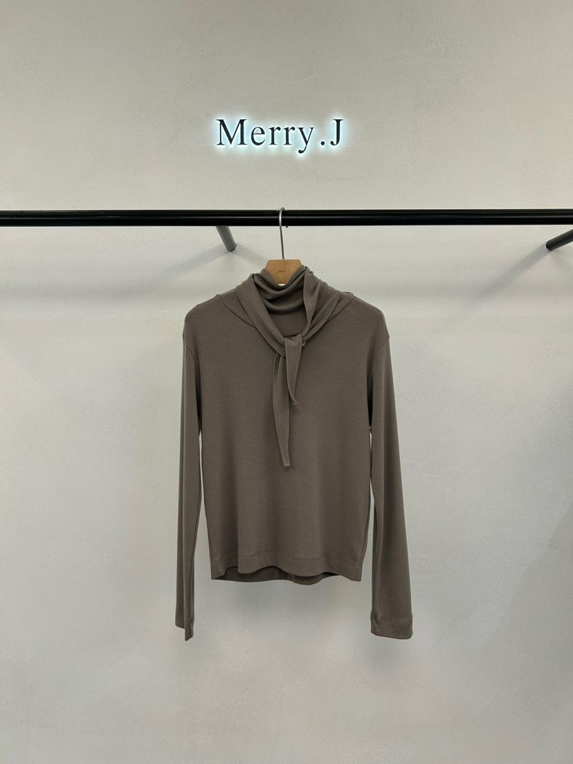 MERRY-J韓國代購㊣女士新款熱賣時尚職業25秋冬休閑長袖T恤MERRY-J長袖T恤