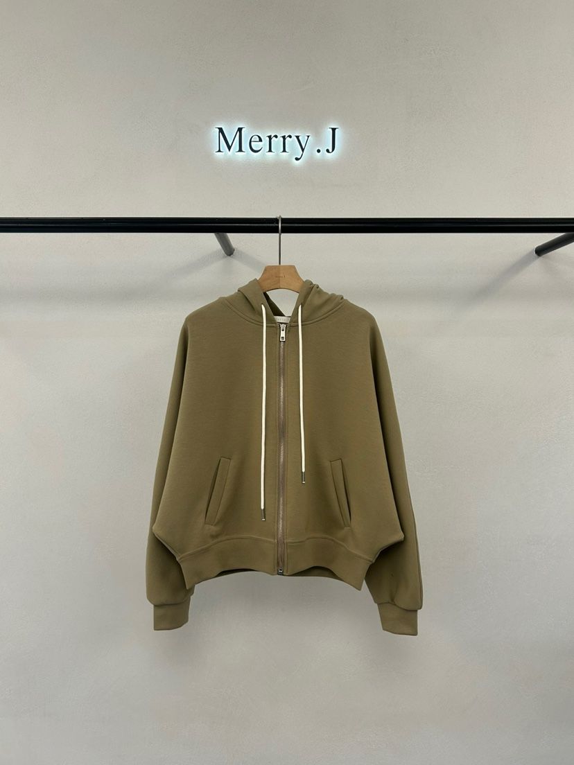 MERRY-J東大門㊣實拍女士新品休閑人氣職業衛衣連帽拉鏈衫MERRY-J衛衣