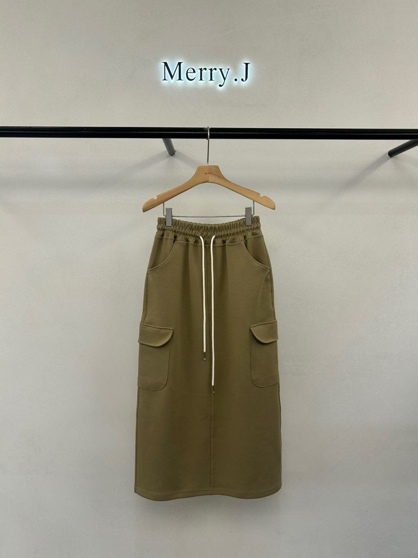 MERRY-J東大門㊣實拍女士新品真品25秋冬熱賣推薦長裙口袋MERRY-J長裙