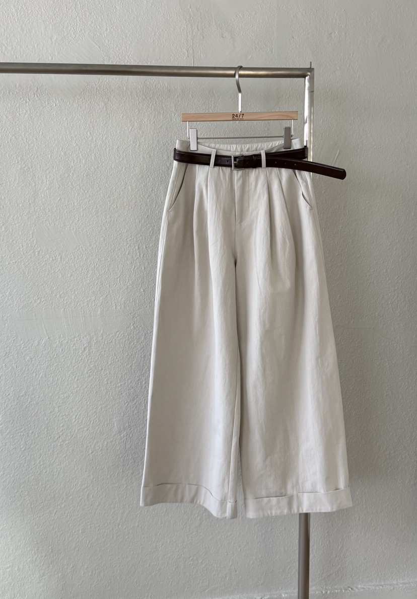 TWENTY FOUR SEVEN24-7東大門㊣代購女士新品職業休閑褲含腰帶TEWNTY FOUR SEVEN24-7休閑褲