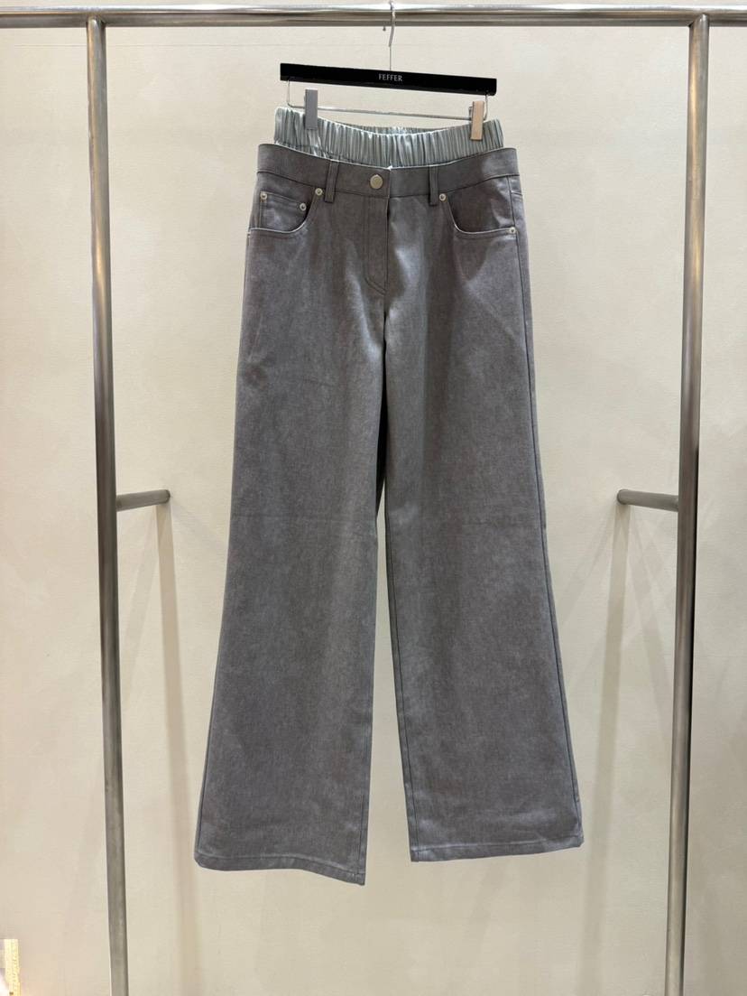 FEFFER東大門㊣實拍女士新品25秋冬真品推薦休閑時尚休閑褲FEFFER休閑褲