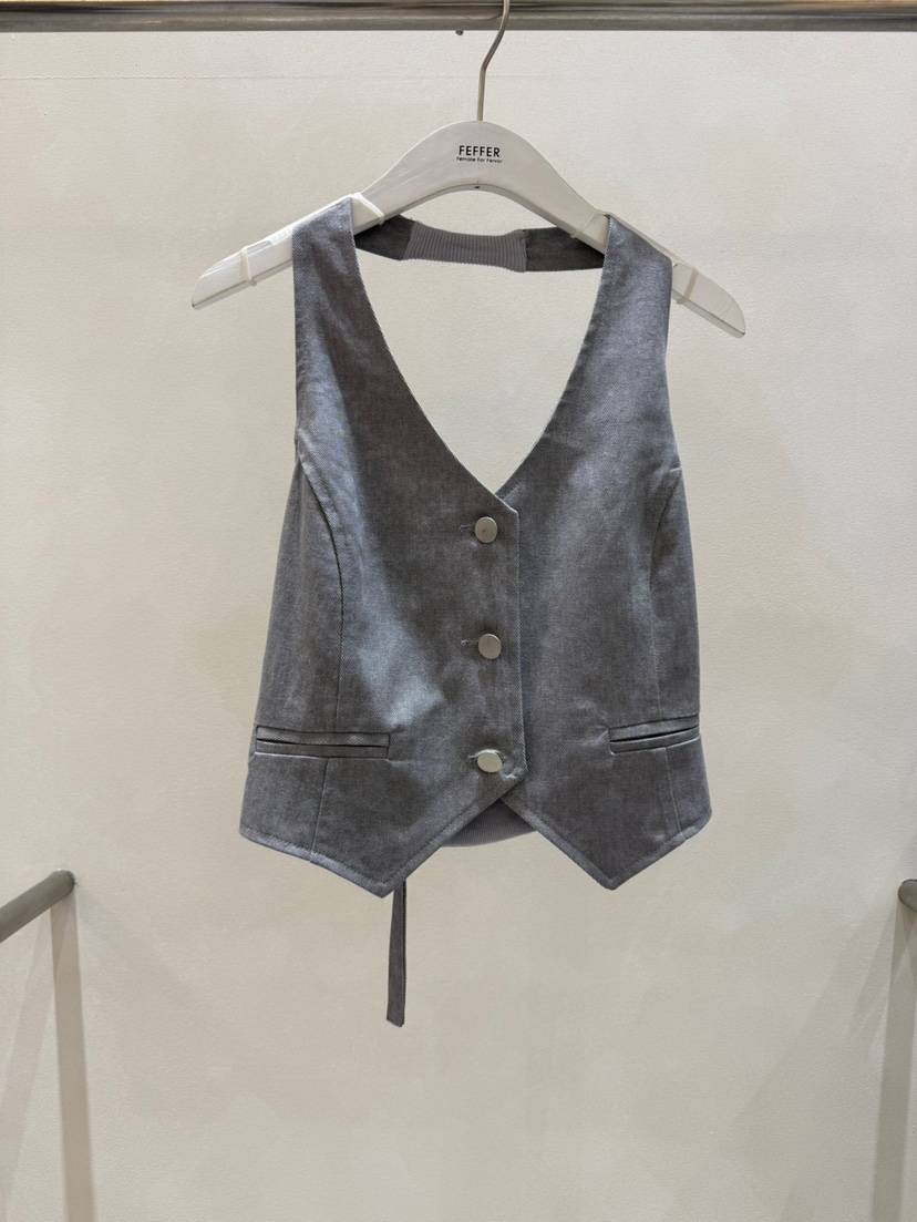 FEFFER東大門㊣實拍女裝新品真品時尚25秋冬推薦職業人氣馬甲FEFFER馬甲