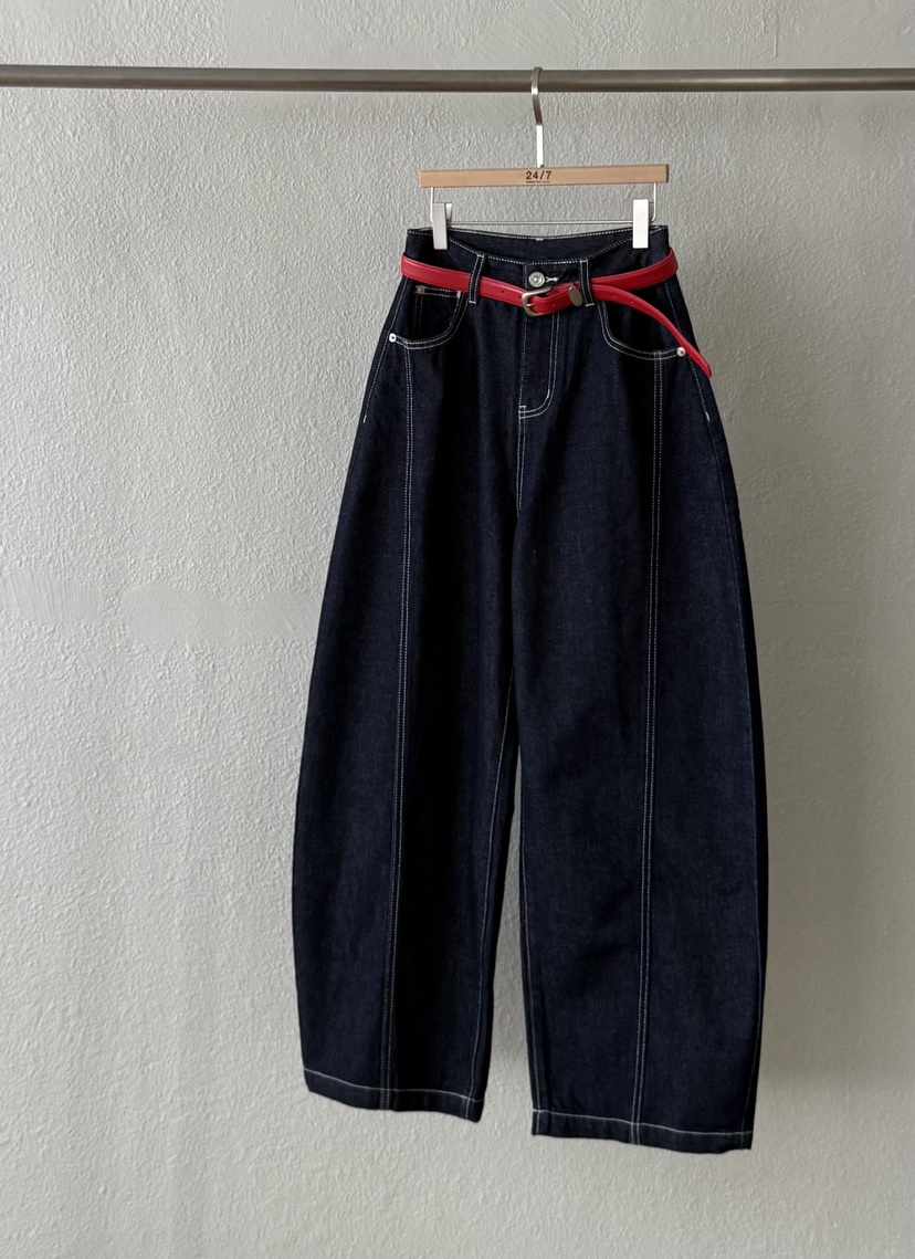 TWENTY FOUR SEVEN24-7韓國直郵㊣女士新品人氣休閑褲含腰帶TEWNTY FOUR SEVEN24-7休閑褲