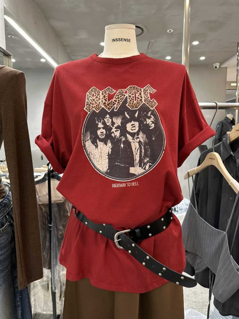INSSENSE-A韓國代購㊣女士新品休閑真品熱賣職業T恤不含腰帶INSSENSE-AT恤