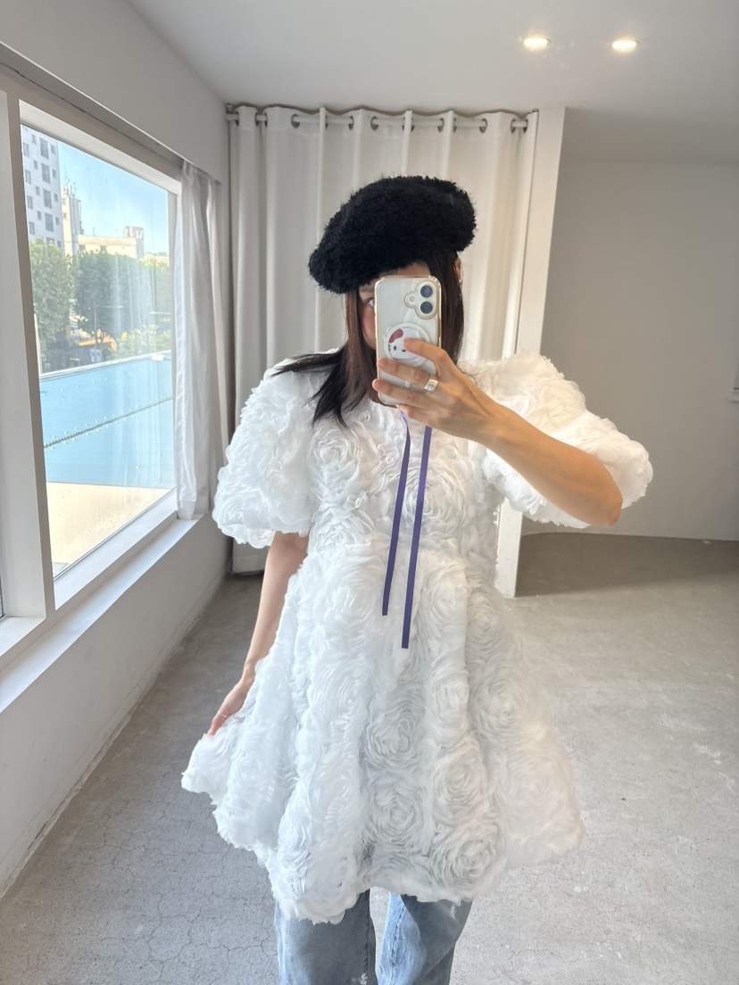 PLATFORM-L東大門㊣實拍女士新品職業真品25秋冬連衣裙含腰繩PLATFORM連衣裙
