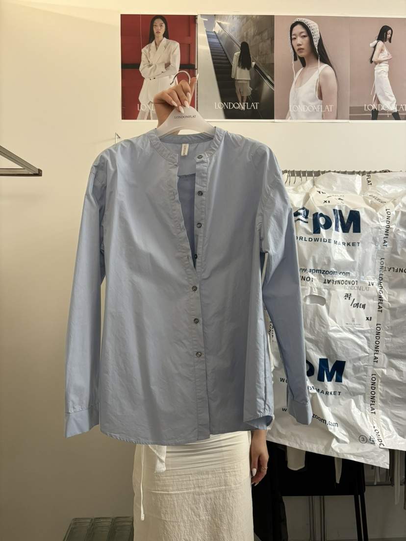 LONDON FLAT東大門㊣直郵女士新品人氣時尚襯衫蕾絲衫棉質LONDON FLAT襯衫/蕾絲衫