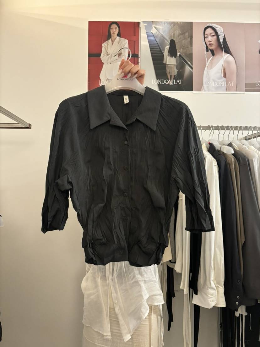 LONDON FLAT韓國代購㊣女裝新品真品休閑時尚職業襯衫蕾絲衫LONDON FLAT襯衫/蕾絲衫