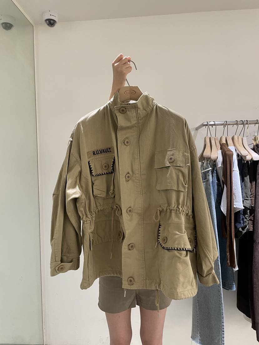 VAULT韓國代購㊣女裝新品熱賣25秋冬時尚職業推薦休閑夾克刺繡VAULT夾克