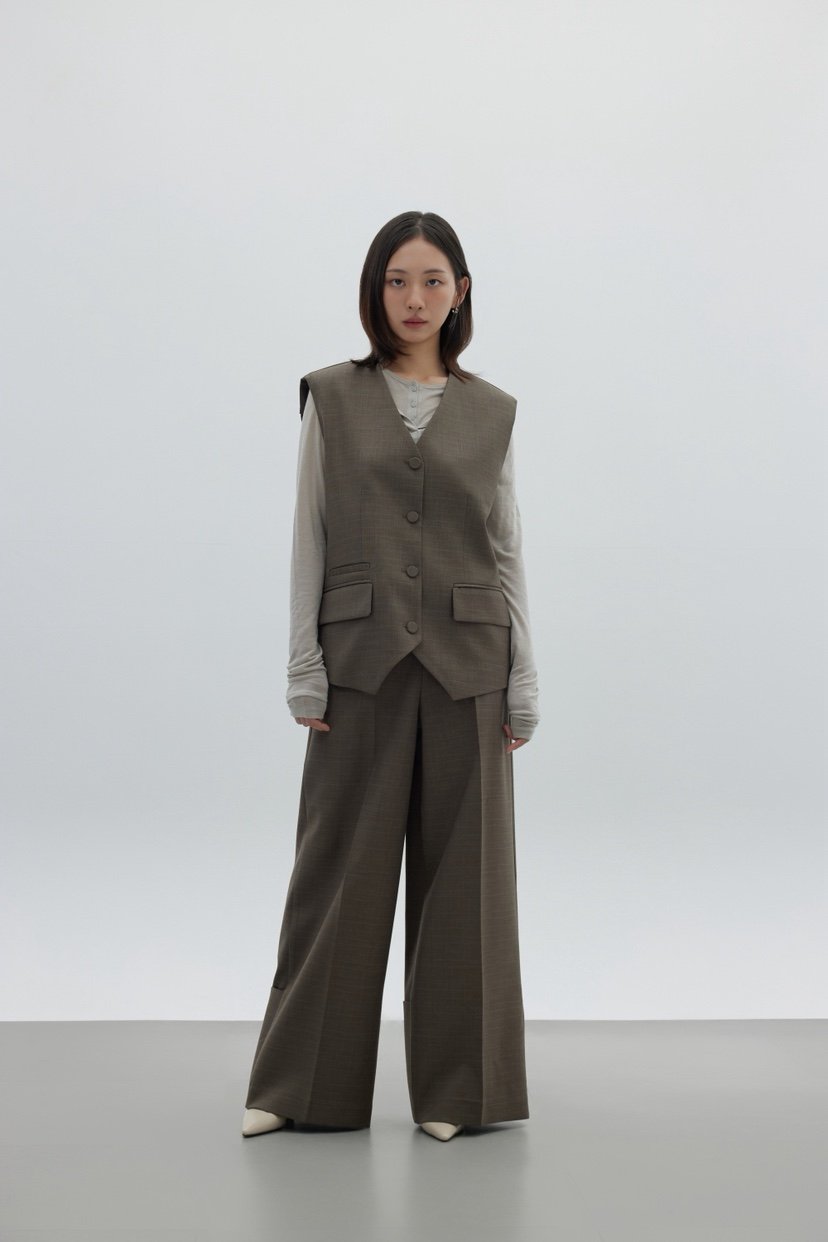 LE-PPL東大門㊣代購女裝新款推薦熱賣休閑職業人氣時尚馬甲LE-PPL馬甲