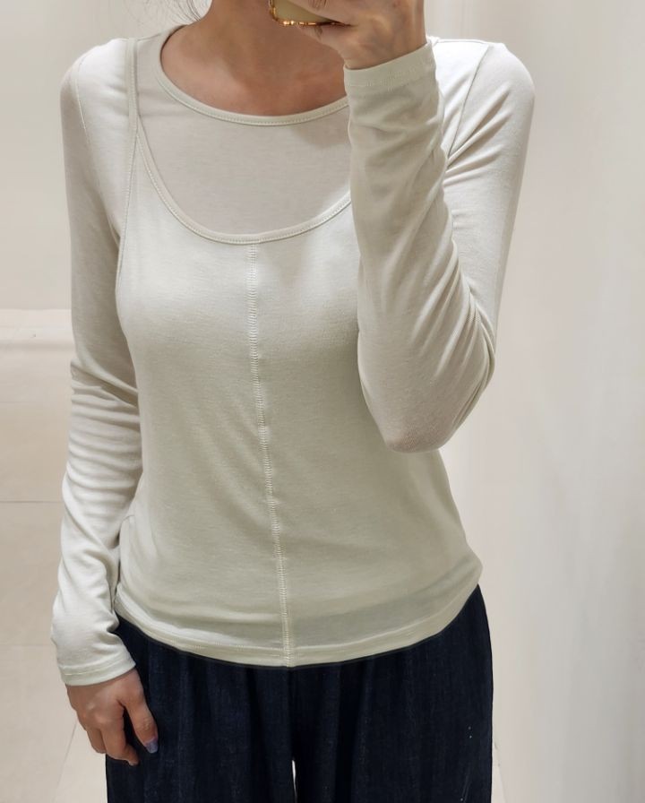 FEMME東大門㊣代購女裝新品人氣休閑真品推薦職業長袖T恤套裝FEMME長袖T恤