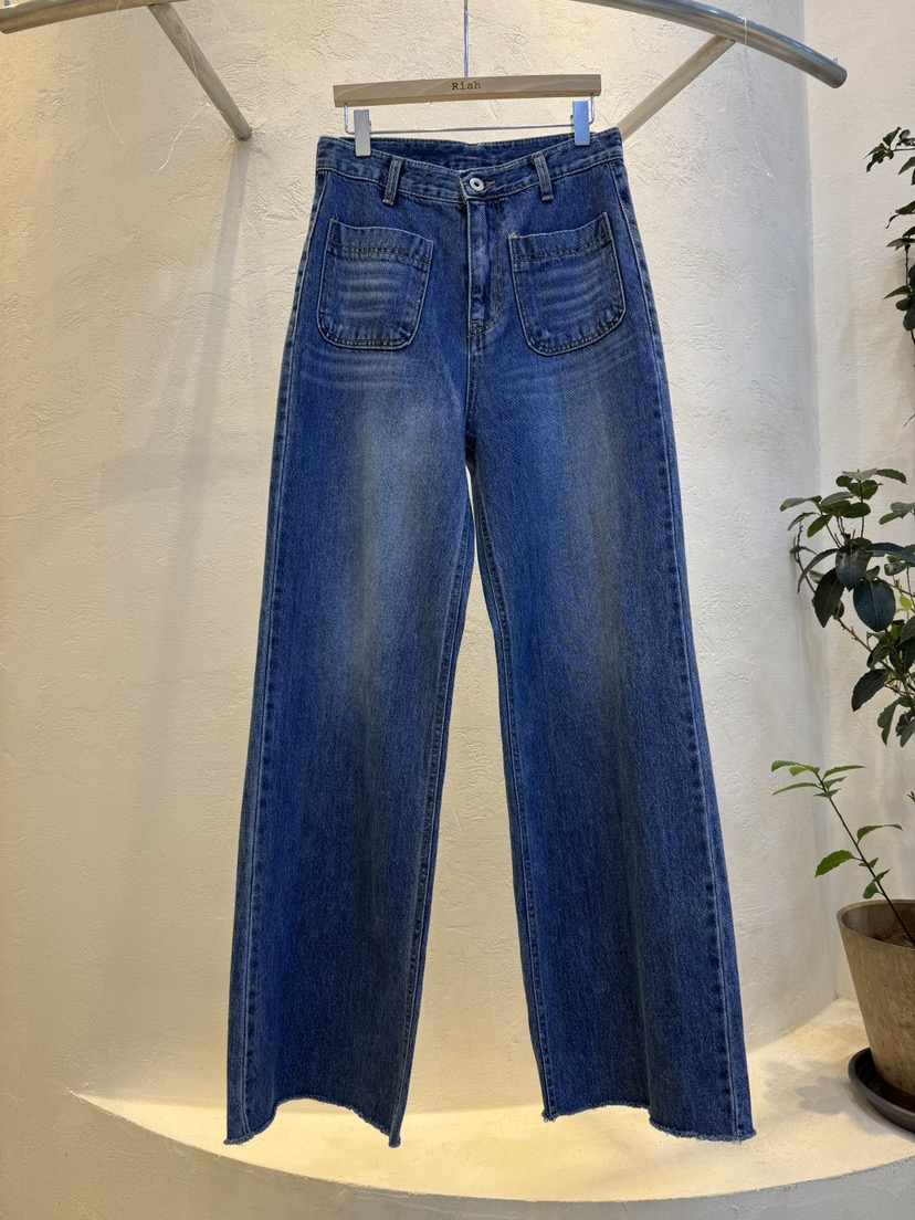 RIAH東大門㊣實拍女士新品職業25秋冬熱賣人氣時尚休閑牛仔褲RIAH牛仔褲