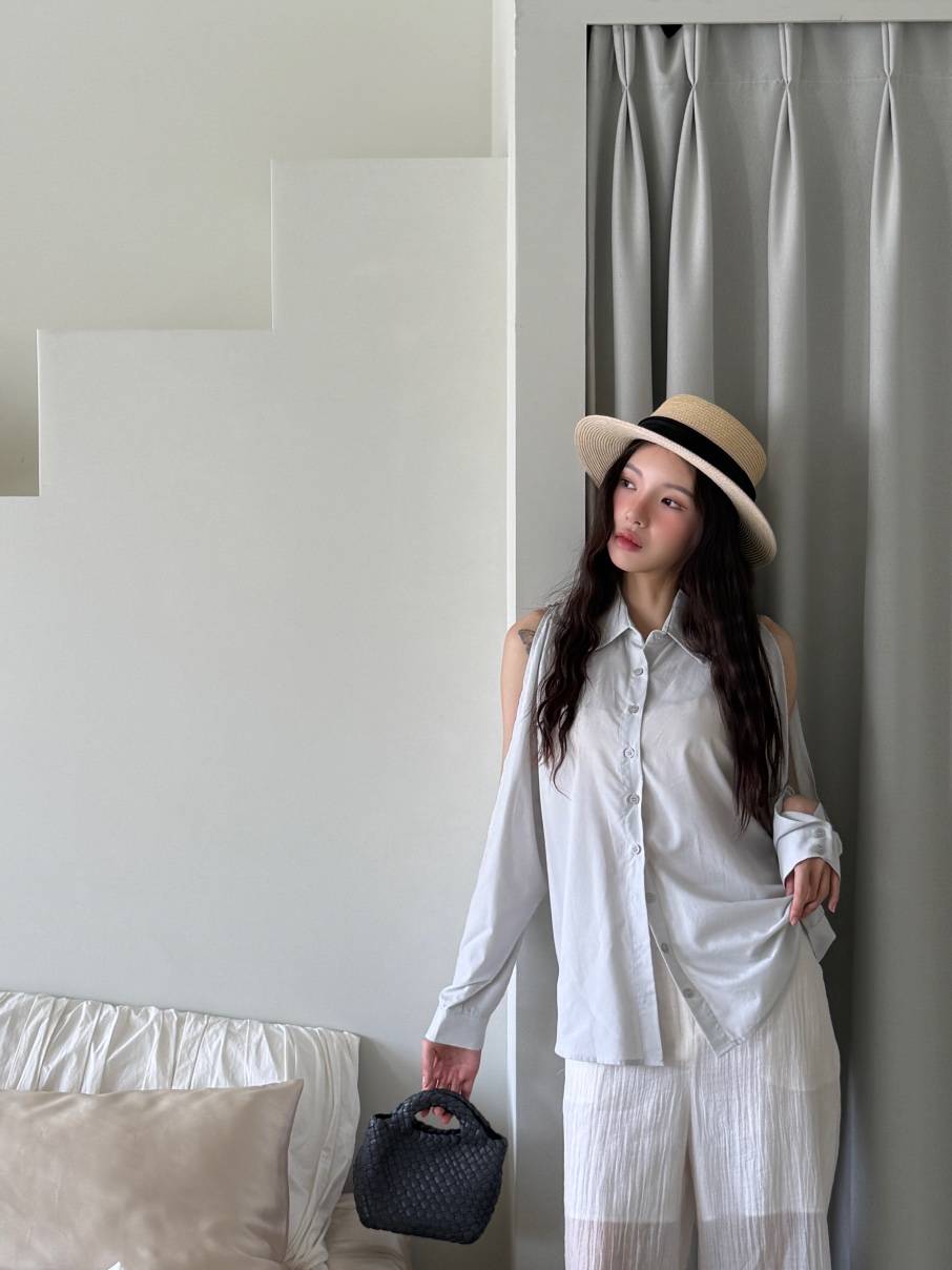 MARKE-P東大門㊣代購女裝新品推薦人氣休閑襯衫蕾絲衫莫代爾MARKE-P襯衫/蕾絲衫