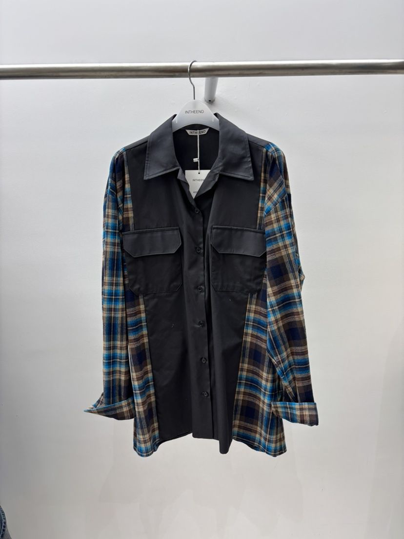 INTHEEND東大門㊣代購女裝新品人氣職業真品襯衫蕾絲衫格紋INTHEEND襯衫/蕾絲衫