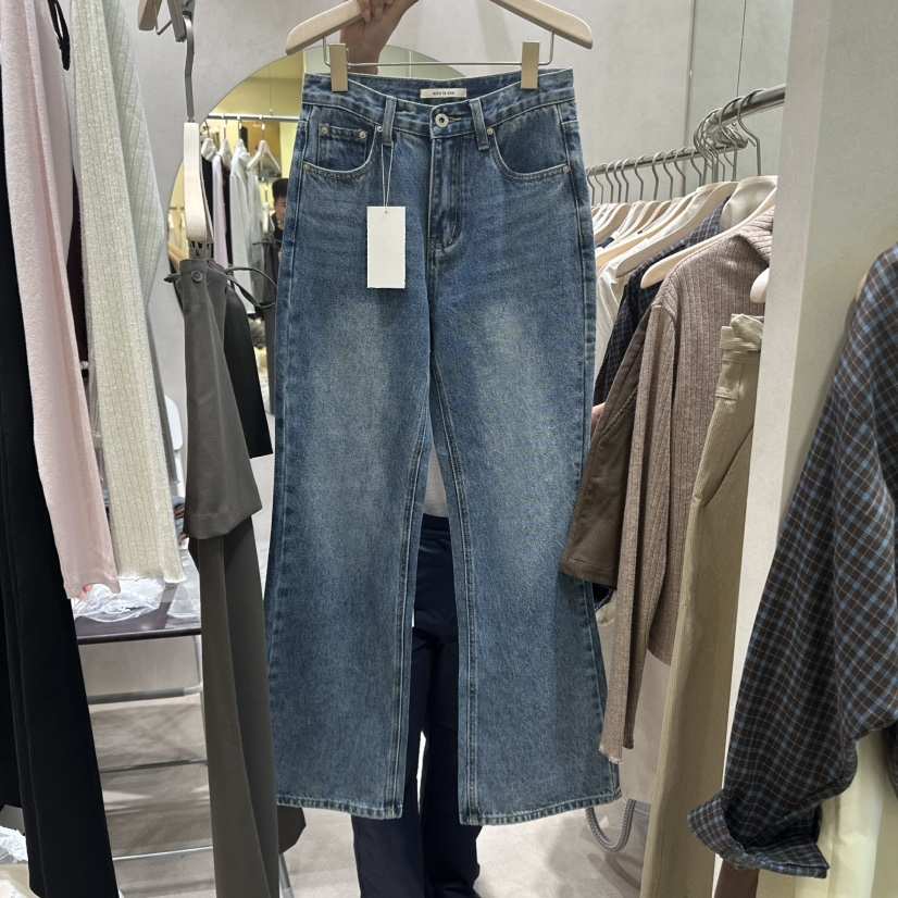 WHO IS SHE東大門㊣實拍女士新品推薦真品職業時尚牛仔褲WHO IS SHE牛仔褲