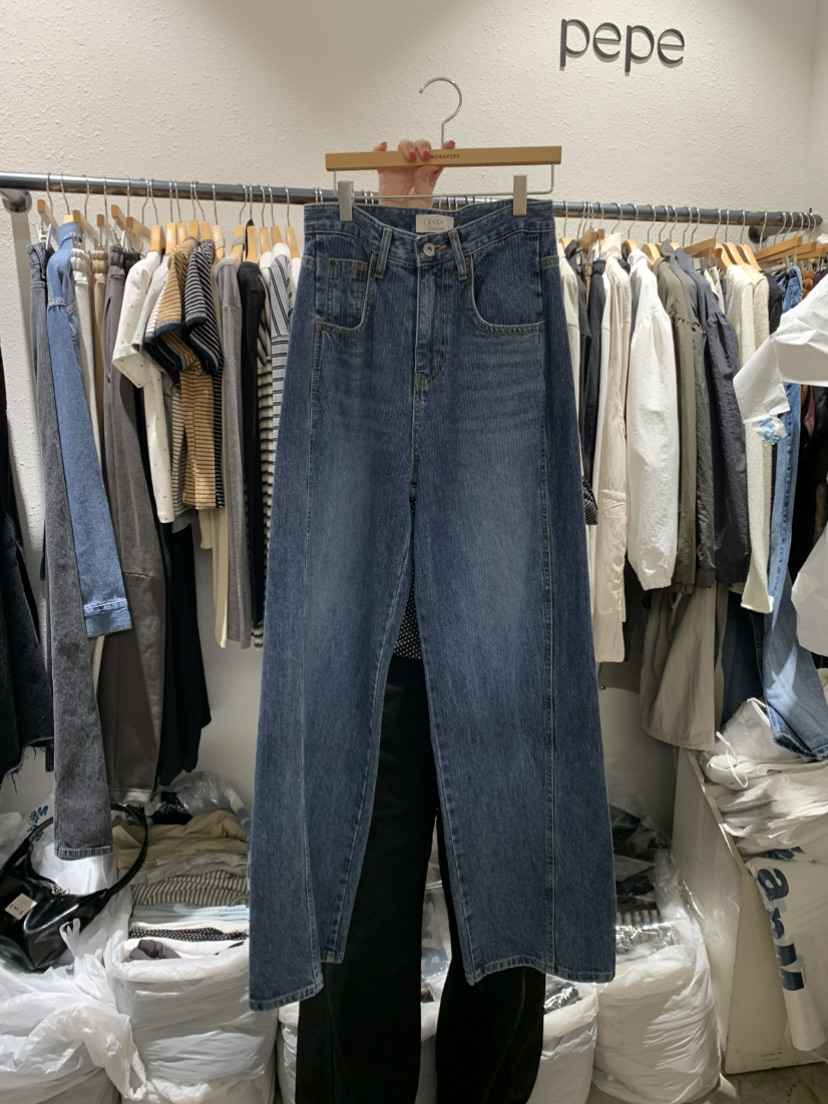 ALMOND PEPE東大門㊣直郵女裝新款職業熱賣人氣真品牛仔褲ALMOND PEPE牛仔褲