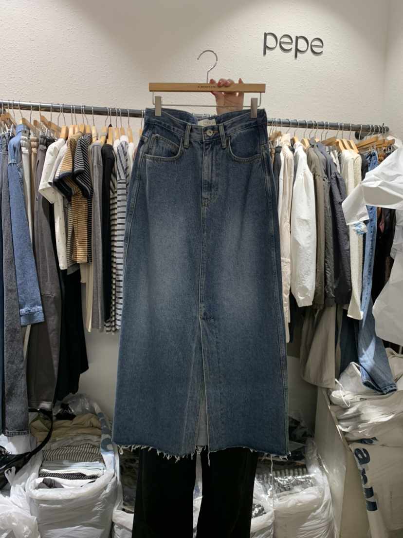 ALMOND PEPE東大門㊣實拍女裝新品25秋冬休閑熱賣時尚牛仔褲ALMOND PEPE牛仔褲