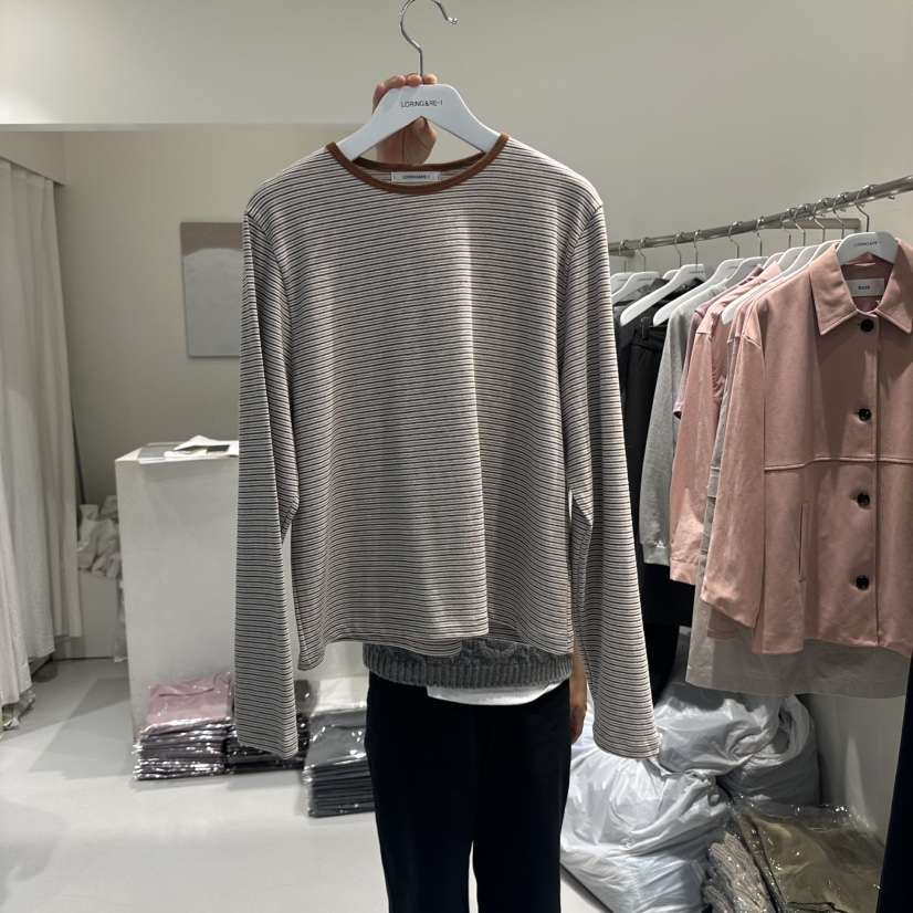 LORING RE I東大門㊣直郵女裝新款真品熱賣休閑時尚長袖T恤LORING RE-I/BARE長袖T恤