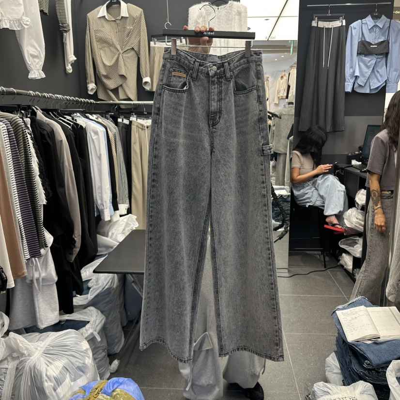 A-DEL東大門㊣實拍女士新款推薦熱賣真品時尚人氣25秋冬牛仔褲A-DEL牛仔褲