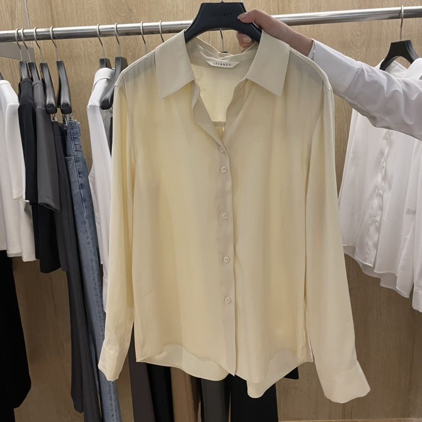 LEFANCY東大門㊣實拍女裝新款休閑推薦真品人氣職業襯衫蕾絲衫LEFANCY襯衫/蕾絲衫