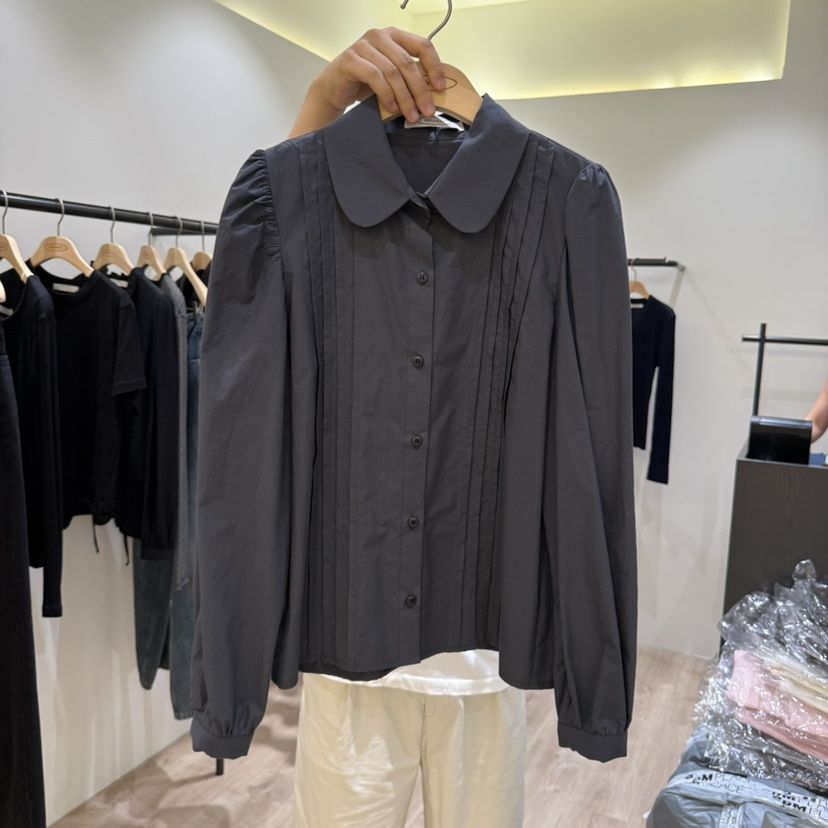 NOUVEAU東大門㊣直郵女士新款25秋冬職業時尚熱賣襯衫蕾絲衫NOUVEAU襯衫/蕾絲衫