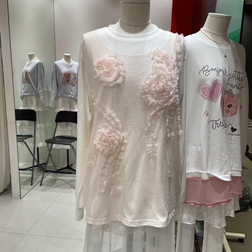MINI UNNI韓國直郵㊣女裝新款推薦時尚真品職業休閑長袖T恤MINI UNNI長袖T恤