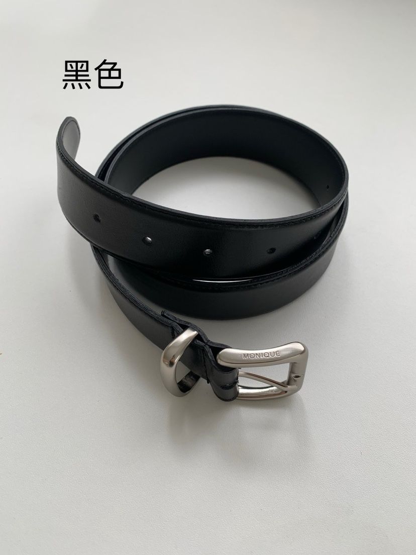 MONIQUE東大門㊣實拍女裝新款時尚推薦休閑真品職業腰帶牛皮MONIQUE腰帶